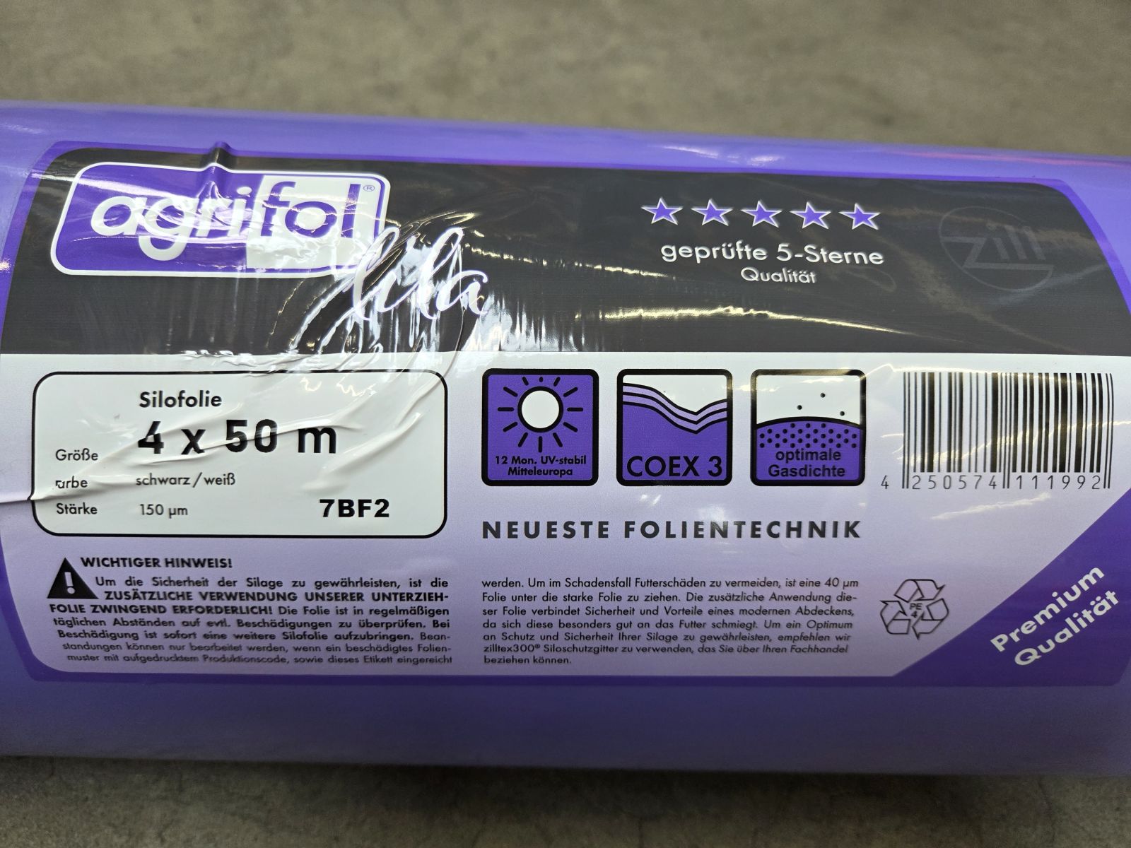 Agrifol landbouwplastic 4x50m (150my) - foto's 2