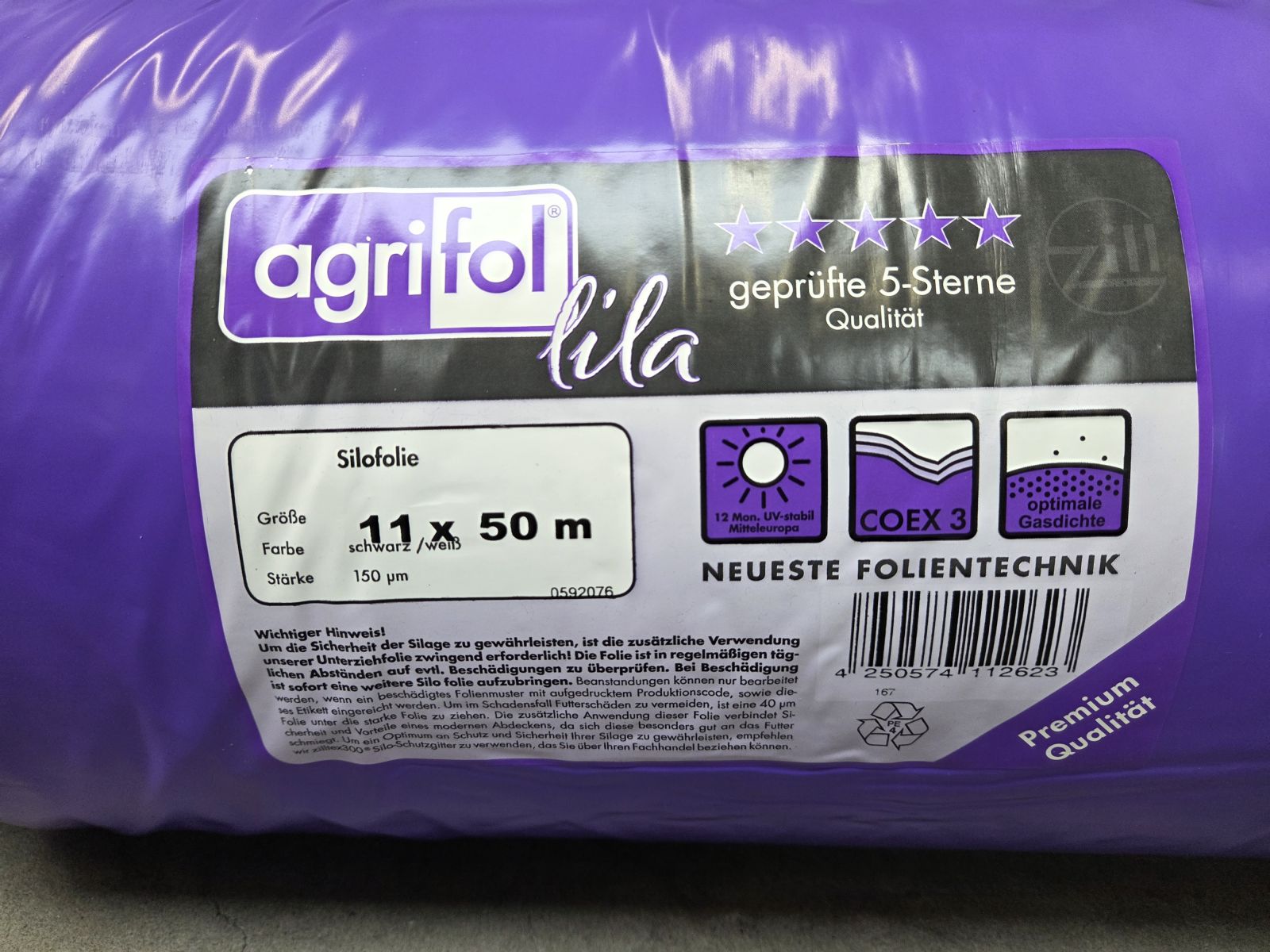 Agrifol landbouwfolie 11x50m (150my) - foto's 2
