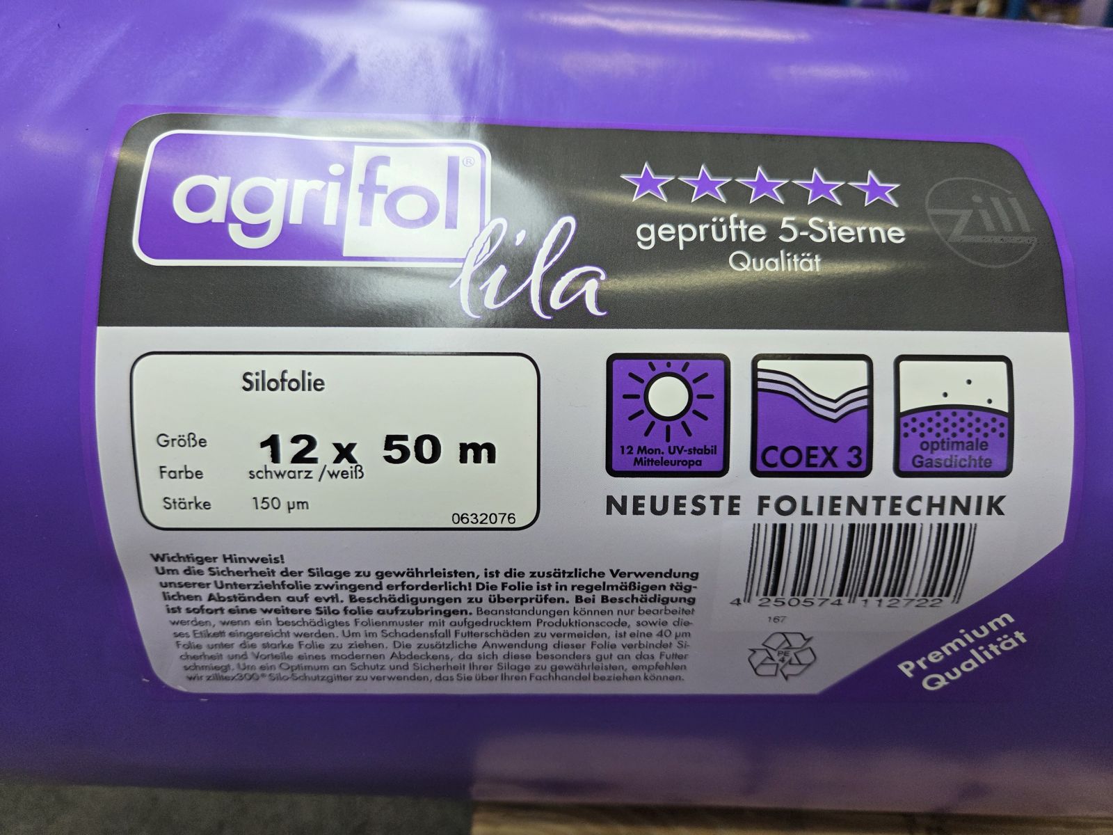 Agrifol landbouwfolie 12x50m (150my) - foto's 2