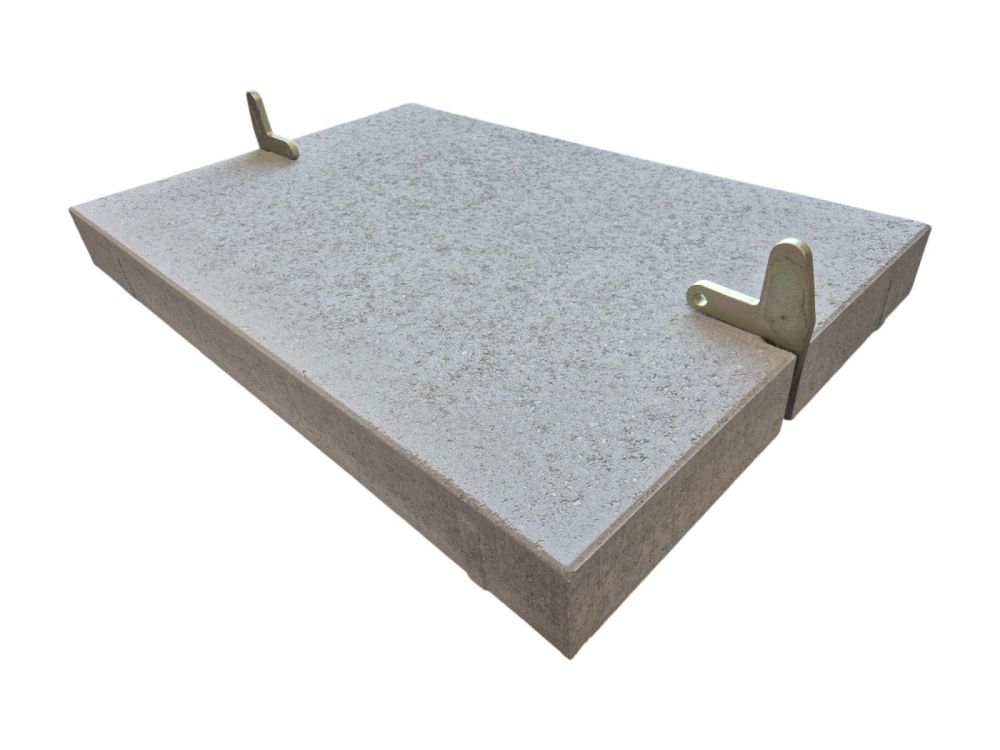 Betonplaat 120x80x12cm - Grijs - foto's 3