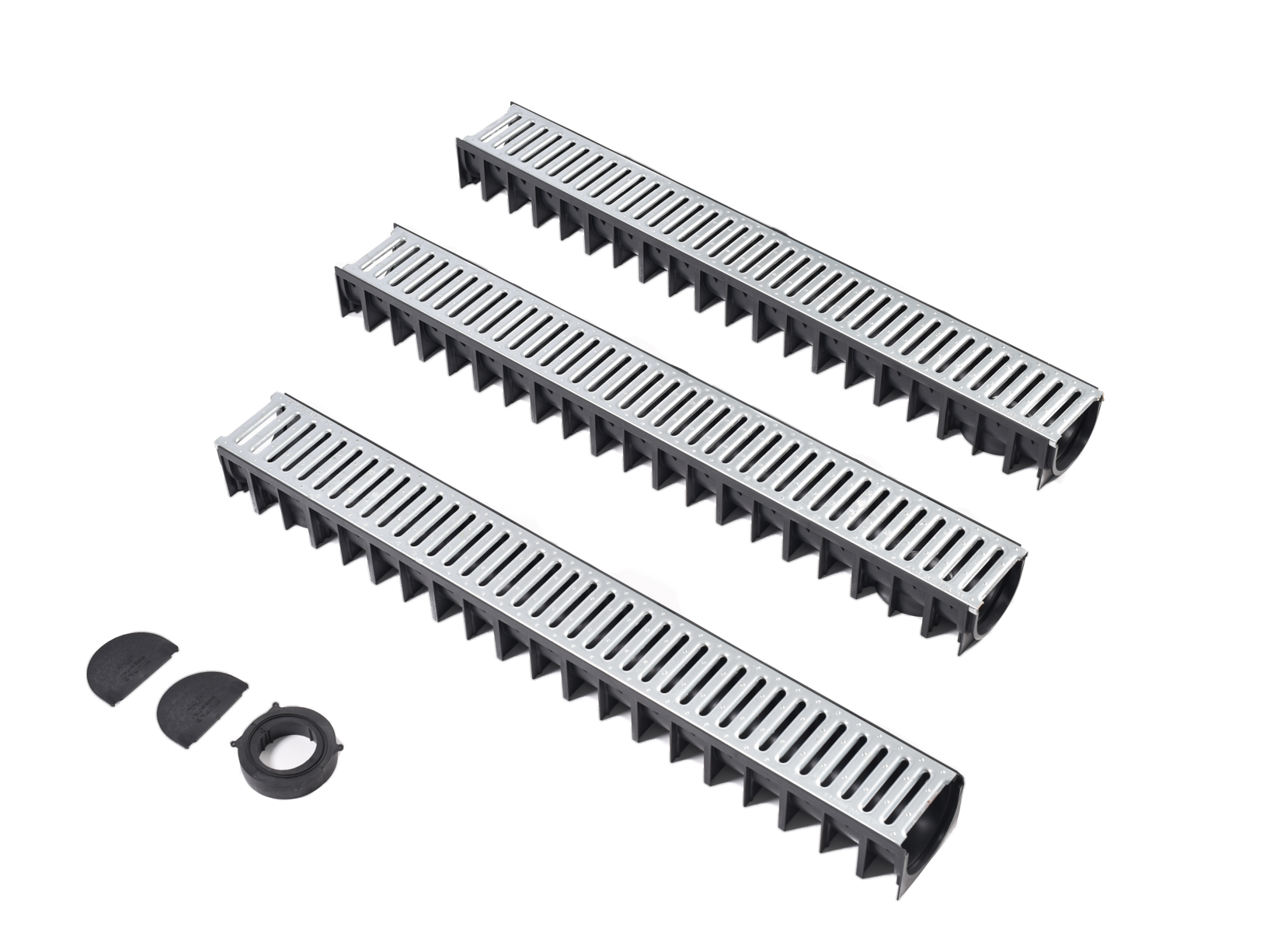3x HDPE Lijngoot - verzinkt