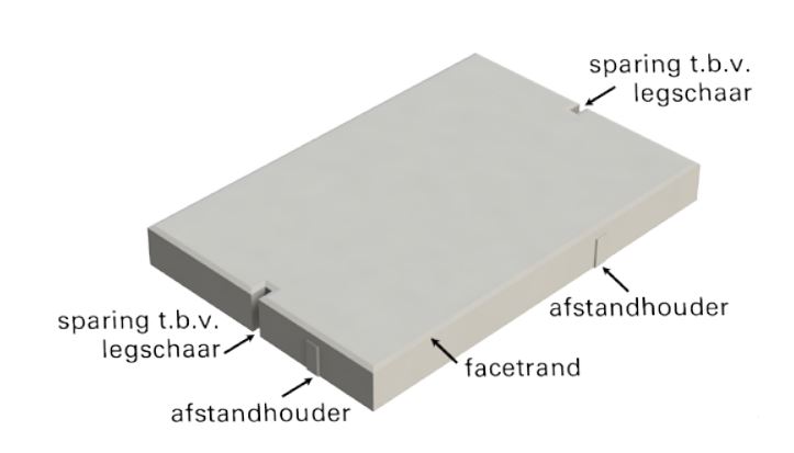 Betonplaat 120x80x12cm - Grijs - foto's 4