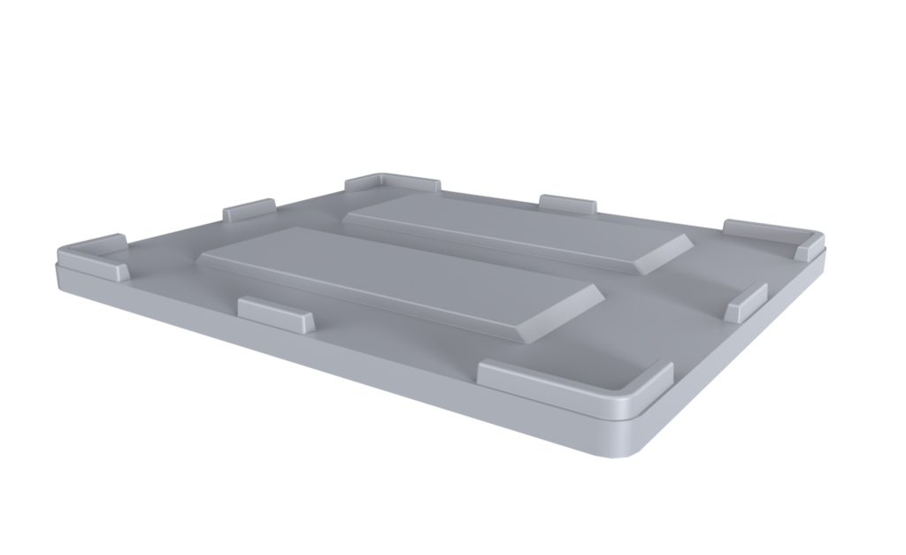 Kunststof deksel palletbox